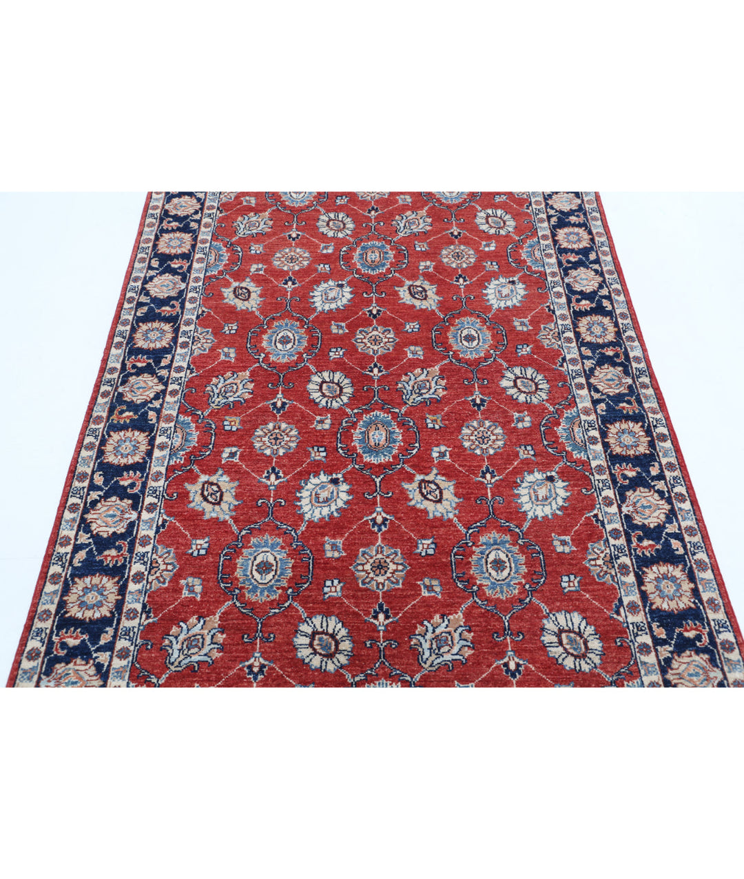 Afghan Ziegler Farhan Rug 4' 0" x 5' 9" Hand-Knotted | No. AT25509
