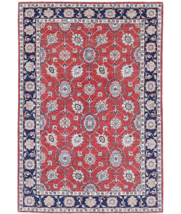 Hand Knotted Ziegler Farhan Wool Rug 4' 0" x 5' 9" - No. AT25509