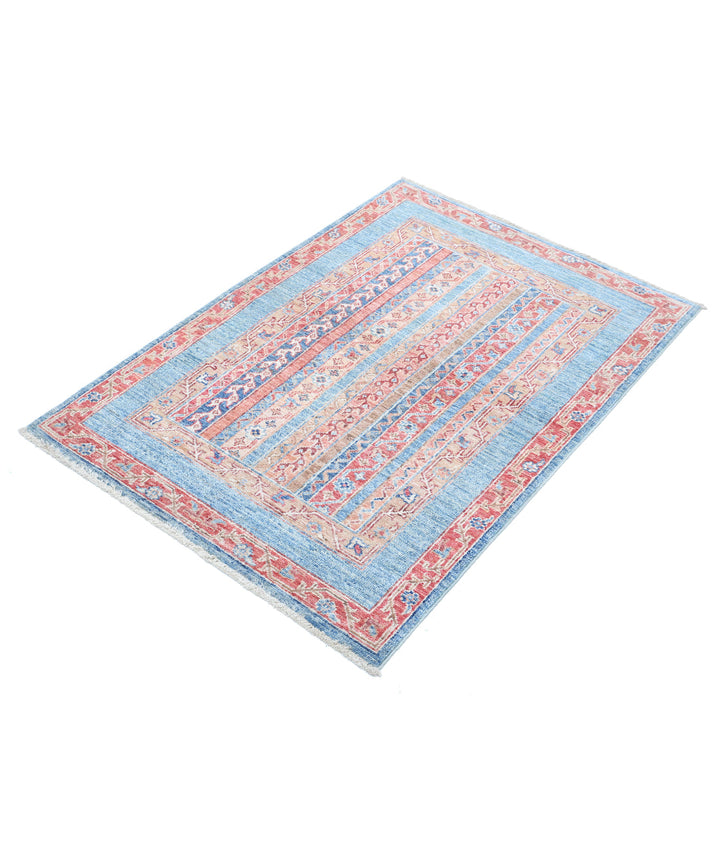 Afghan Shaal Rug 2' 9" x 3' 11" Hand-Knotted | No. AT59226