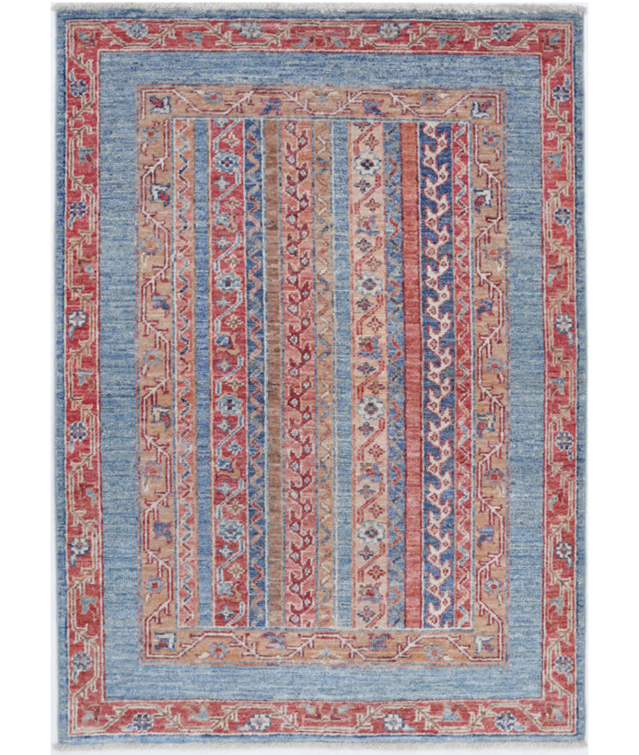 Afghan Shaal Rug 2' 9" x 3' 11" Hand-Knotted | No. AT59226