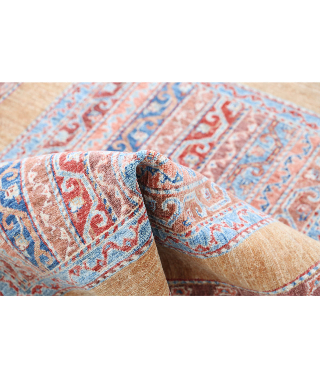 Afghan Shaal Rug 3' 4" x 4' 9" Hand-Knotted | No. AT39913