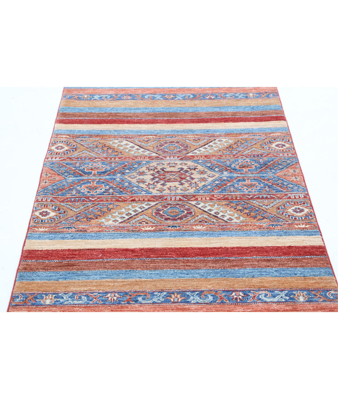 Afghan Khurjeen Rug 2' 11" x 4' 10" Hand-Knotted | No. AT80908