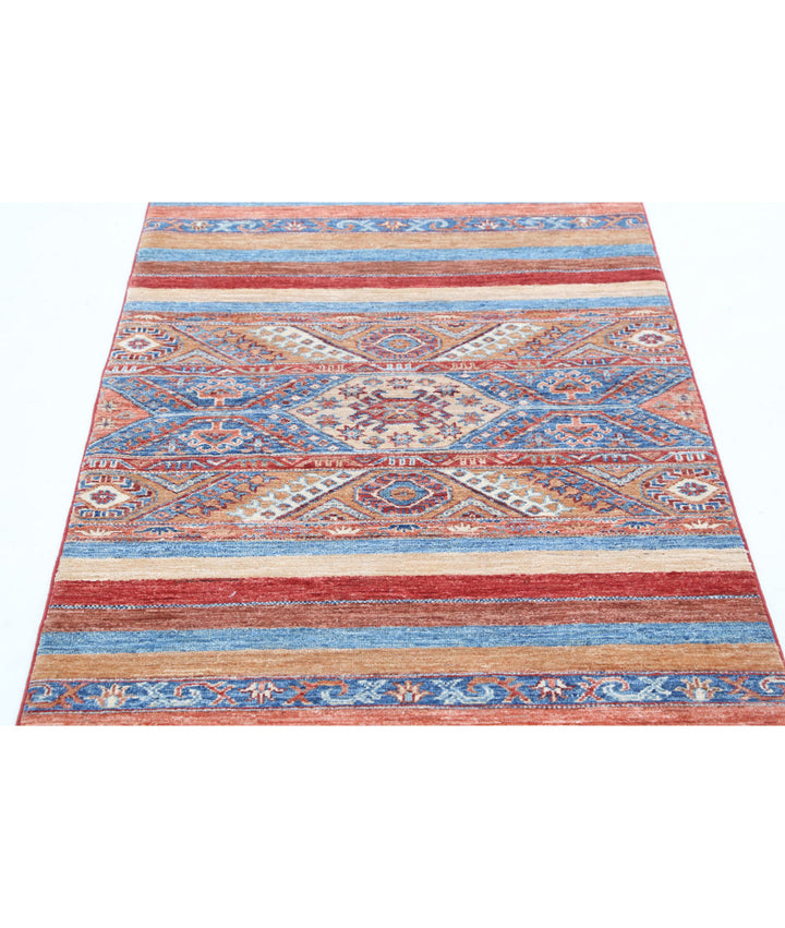 Afghan Khurjeen Rug 2' 11" x 4' 10" Hand-Knotted | No. AT80908