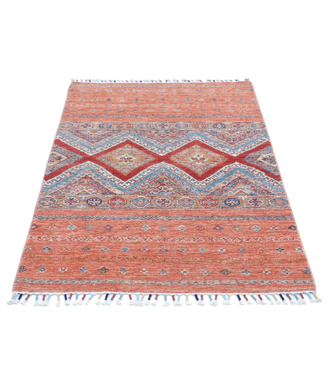 Hand Knotted Khurjeen Wool Rug 3' 3" x 4' 11" - No. AT795337