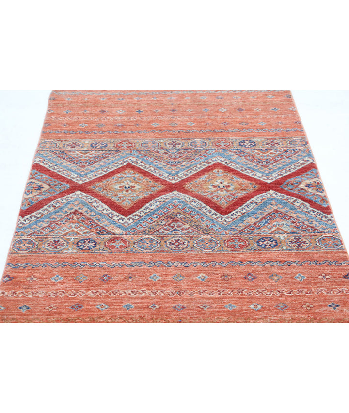 Hand Knotted Khurjeen Wool Rug 3' 3" x 4' 11" - No. AT795337
