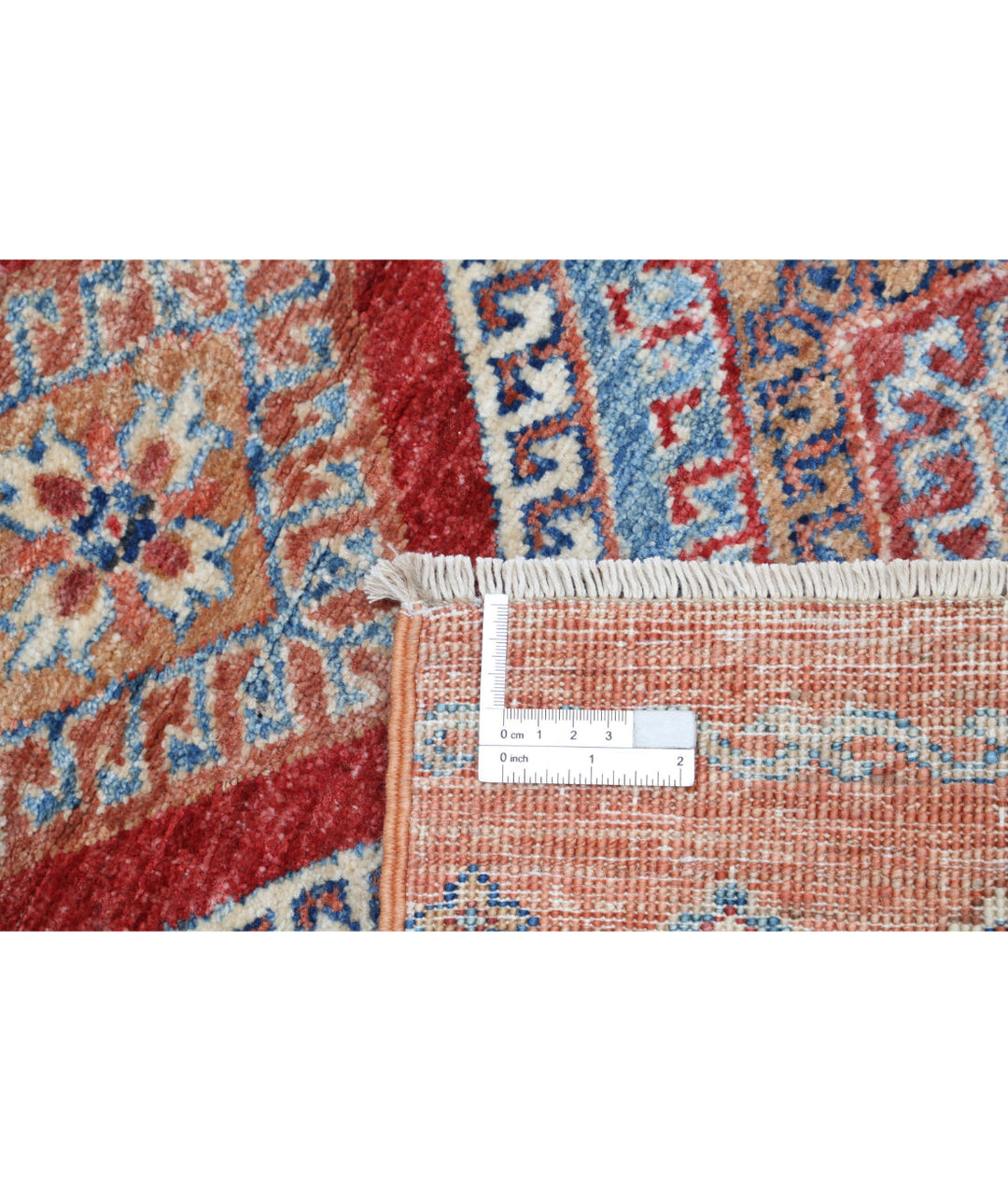 Afghan Khurjeen Rug 3' 4" x 4' 9" Hand-Knotted | No. AT32894