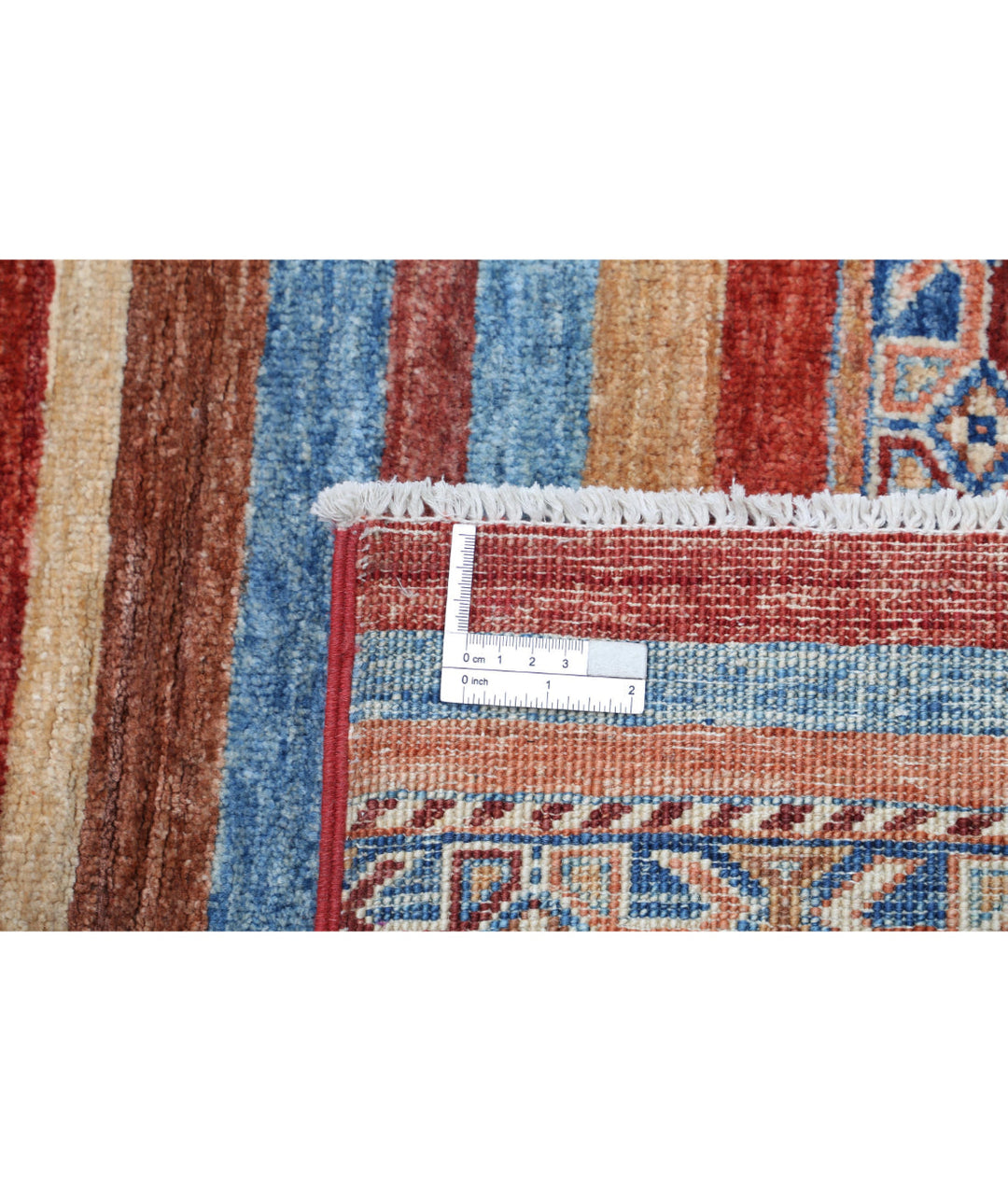 Afghan Khurjeen Rug 3' 4" x 4' 9" Hand-Knotted | No. AT72425