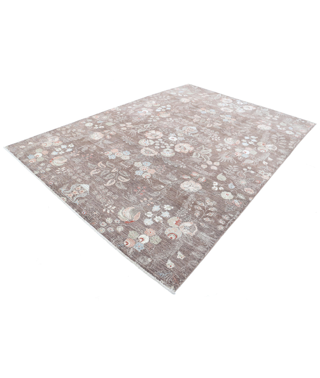 Afghan Tabriz Rug 7' 9" x 10' 11" Hand-Knotted | No. AT99127