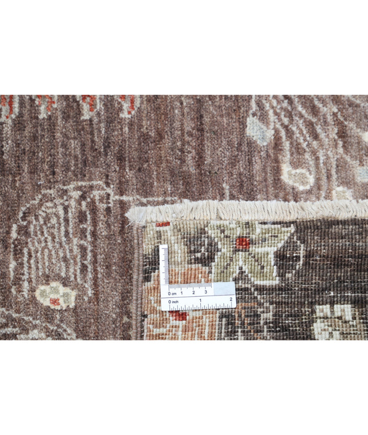 Afghan Tabriz Rug 7' 9" x 10' 11" Hand-Knotted | No. AT99127