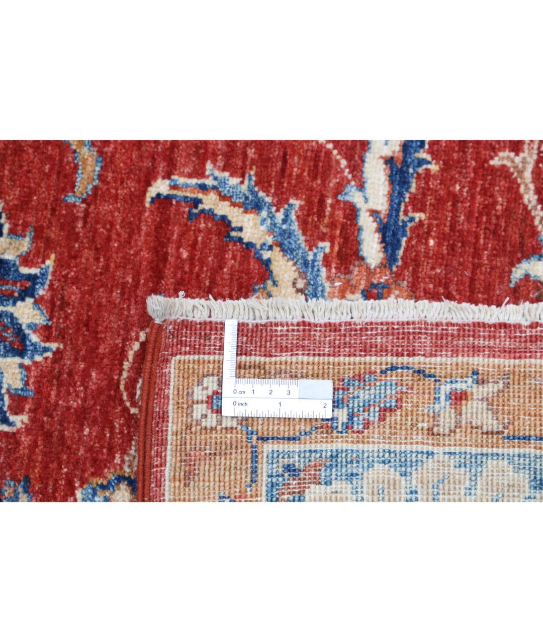 Afghan Ziegler Rug 6' 8" x 9' 3" Hand-Knotted | No. AT63018