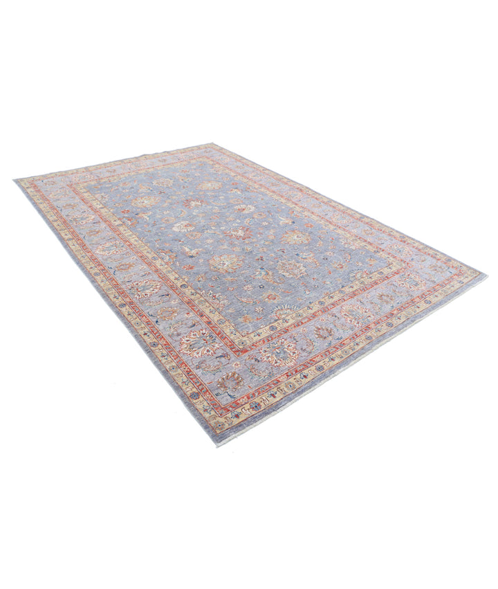 Afghan Ziegler Rug 6' 7" x 9' 10" Hand-Knotted | No. AT97229