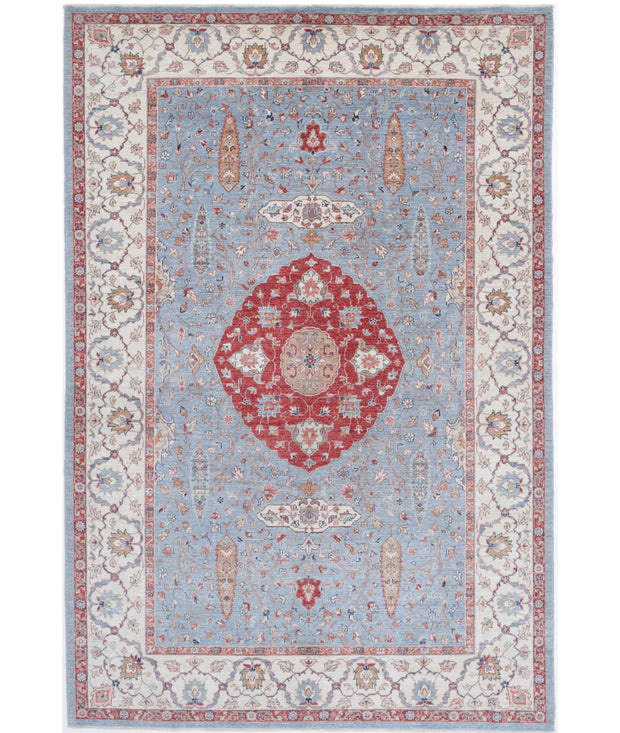 Hand Knotted Ziegler Farhan Wool Rug 6' 9" x 9' 9" - No. AT90535