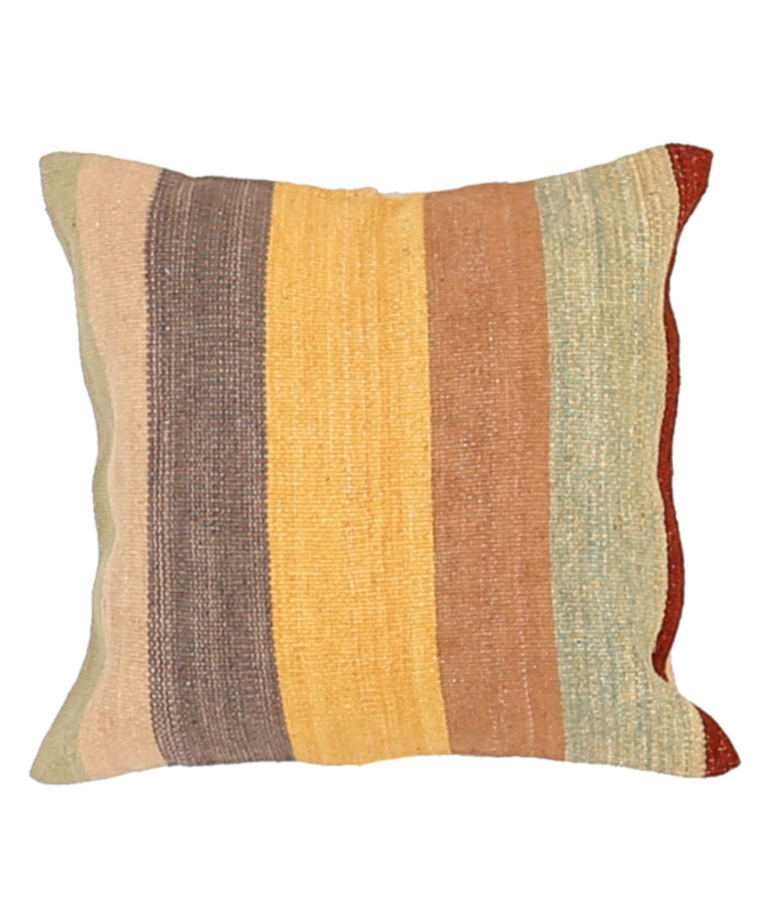 Pakistani Oriental Pillow 1' 4" x 1' 4" Hand-Knotted