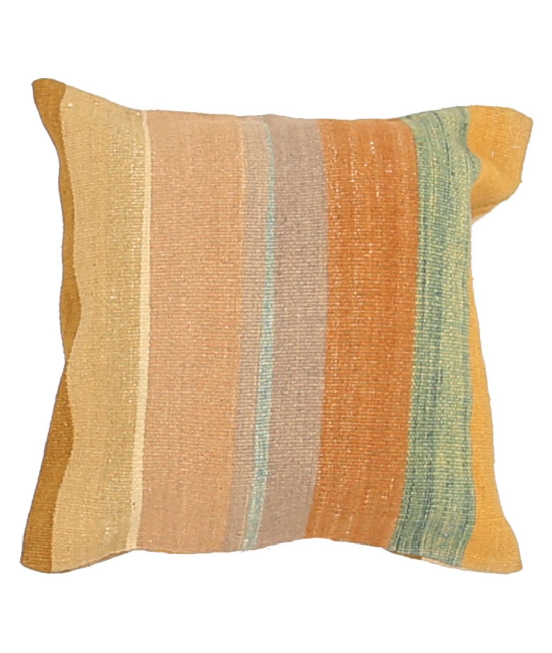 Afghan Oriental Pillow 1' 4" x 1' 4" Hand-Knotted