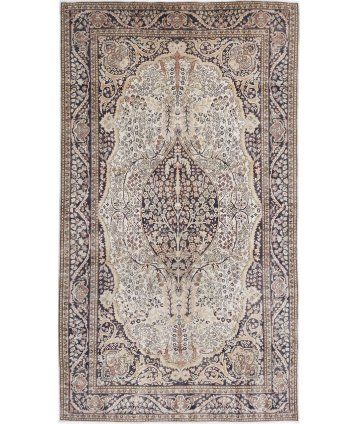 Afghan Tabriz Rug 4' 6" x 8' 0" Hand-Knotted | No. AT49432
