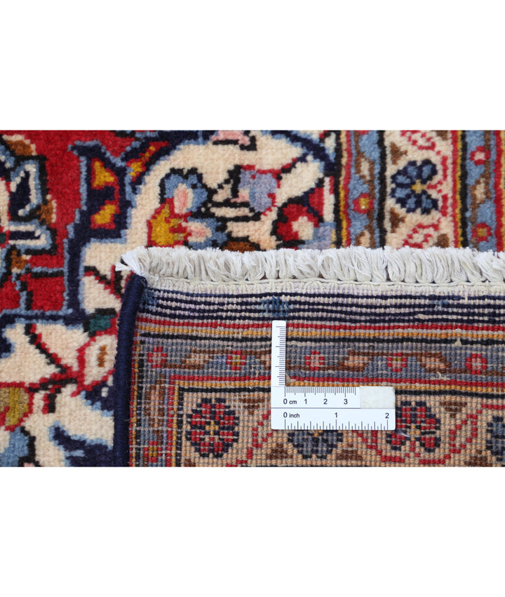 Afghan Kashan Rug 6' 5" x 10' 3" Hand-Knotted | No. AT32201