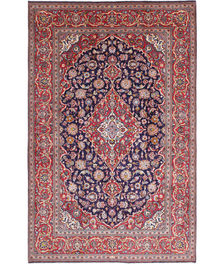 Afghan Kashan Rug 6' 5" x 10' 3" Hand-Knotted | No. AT32201