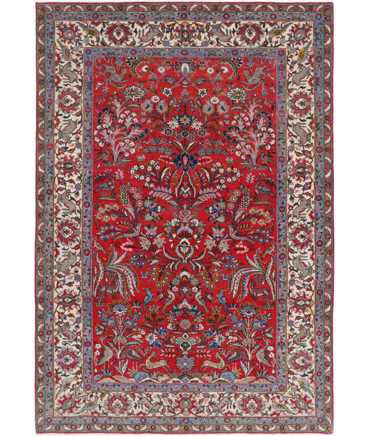 Afghan Oriental Rug 6' 3" x 9' 3" Hand-Knotted | No. AT79823