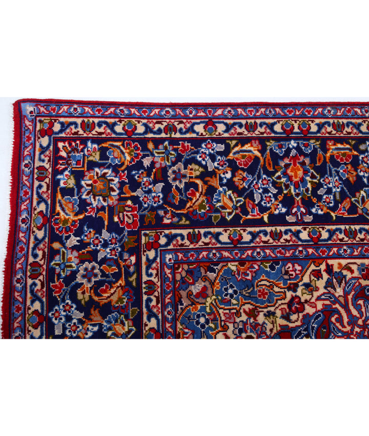 Red Afghan Kashan Rug 8' 0" x 12' 0" Hand-Knotted | No. AT26519