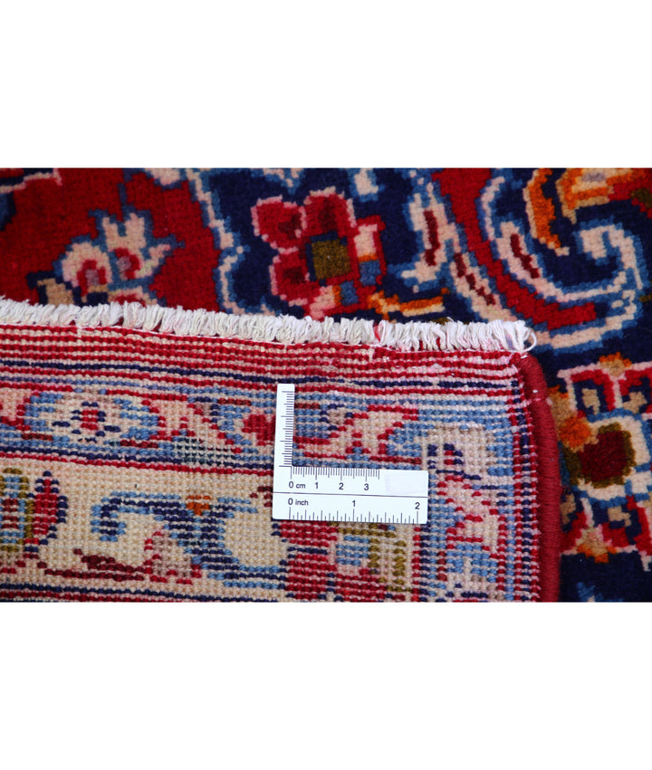 Red Afghan Kashan Rug 8' 0" x 12' 0" Hand-Knotted | No. AT26519