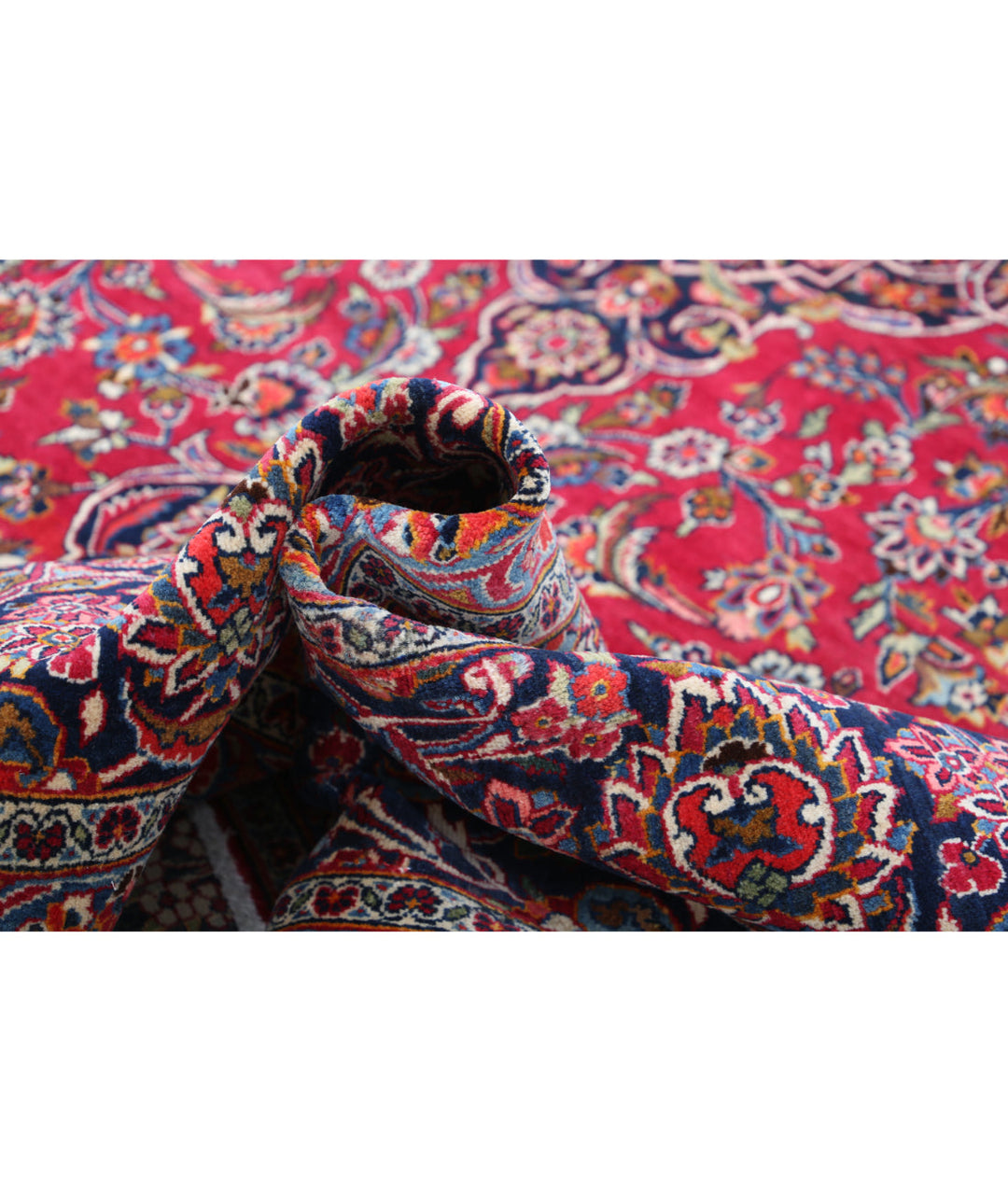 Afghan Kashan Rug 9' 1" x 12' 7" Hand-Knotted | No. AT88860