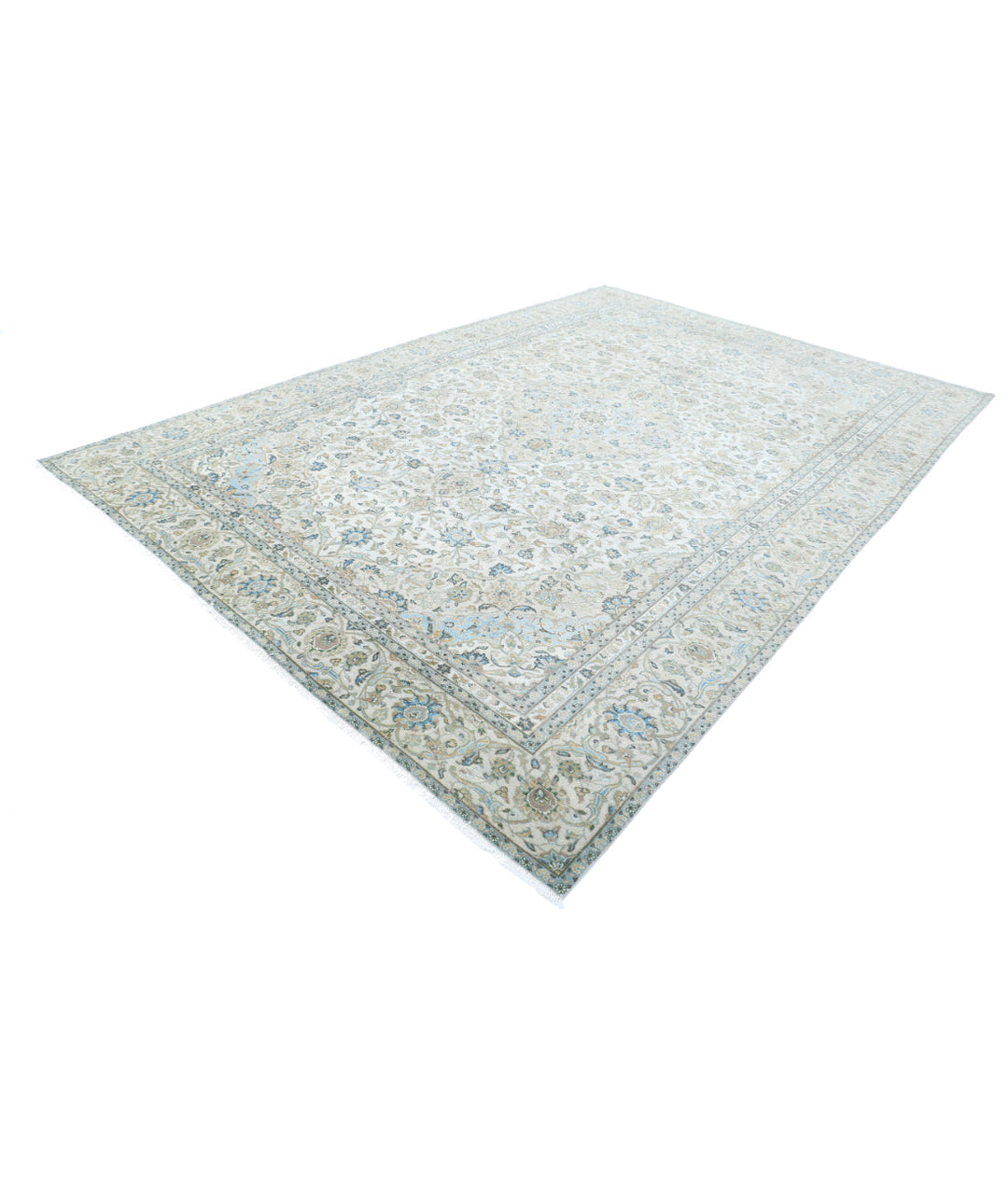 Afghan Kashan Rug 8' 7" x 12' 7" Hand-Knotted | No. AT31506