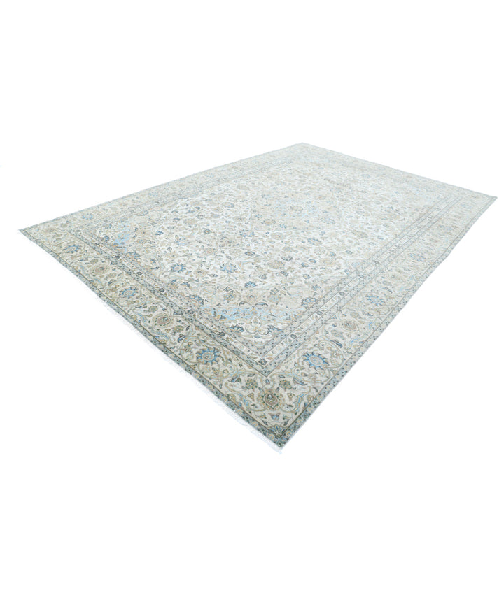 Afghan Kashan Rug 8' 7" x 12' 7" Hand-Knotted | No. AT31506