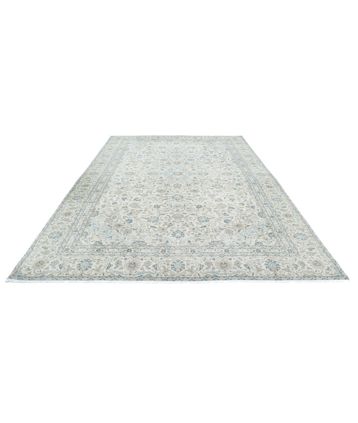 Afghan Kashan Rug 8' 7" x 12' 7" Hand-Knotted | No. AT31506