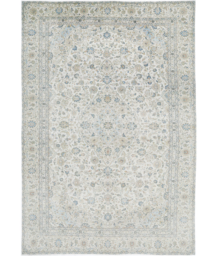 Afghan Kashan Rug 8' 7" x 12' 7" Hand-Knotted | No. AT31506