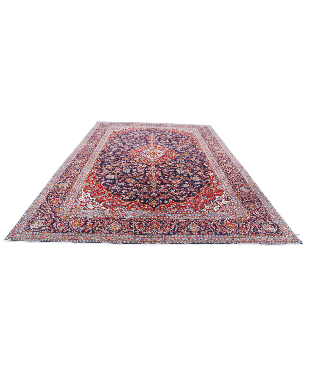 Afghan Kashan Rug 9' 0" x 13' 2" Hand-Knotted | No. AT97329