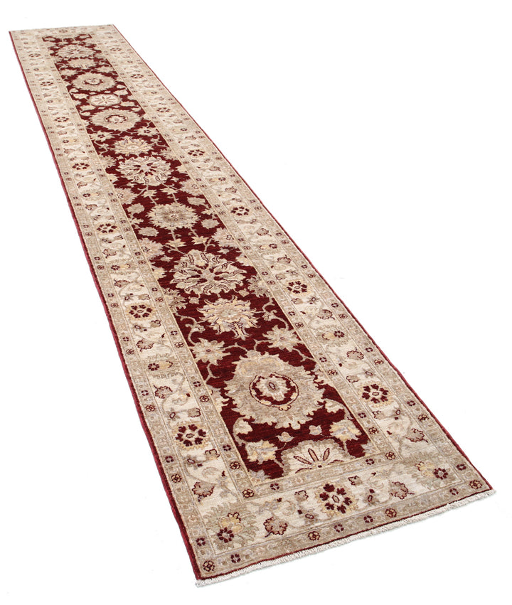 Afghan Ziegler Farhan Rug 2' 7" x 13' 8" Hand-Knotted | No. AT88521