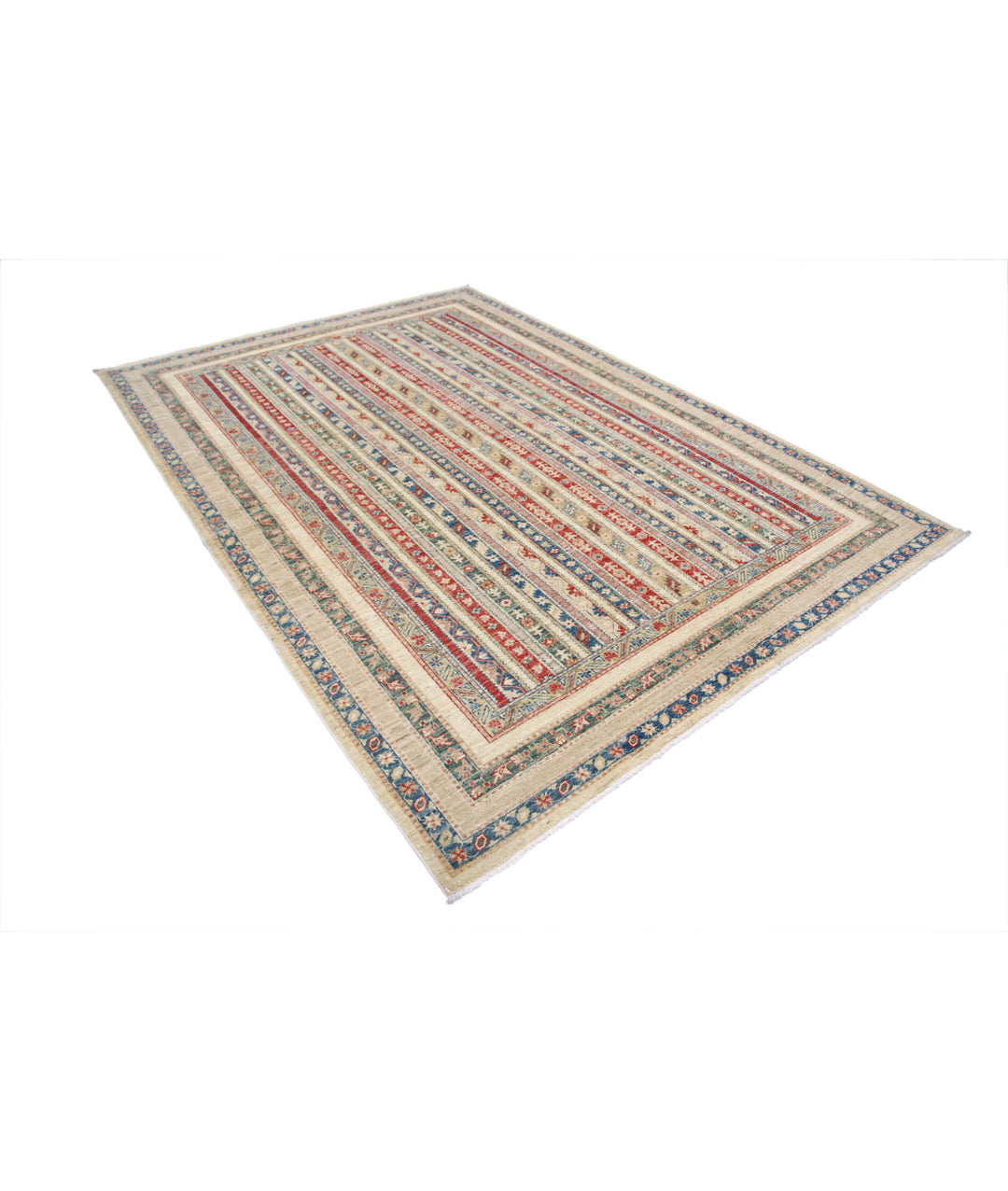Afghan Shaal Rug 6' 9" x 9' 7" Hand-Knotted | No. AT37395