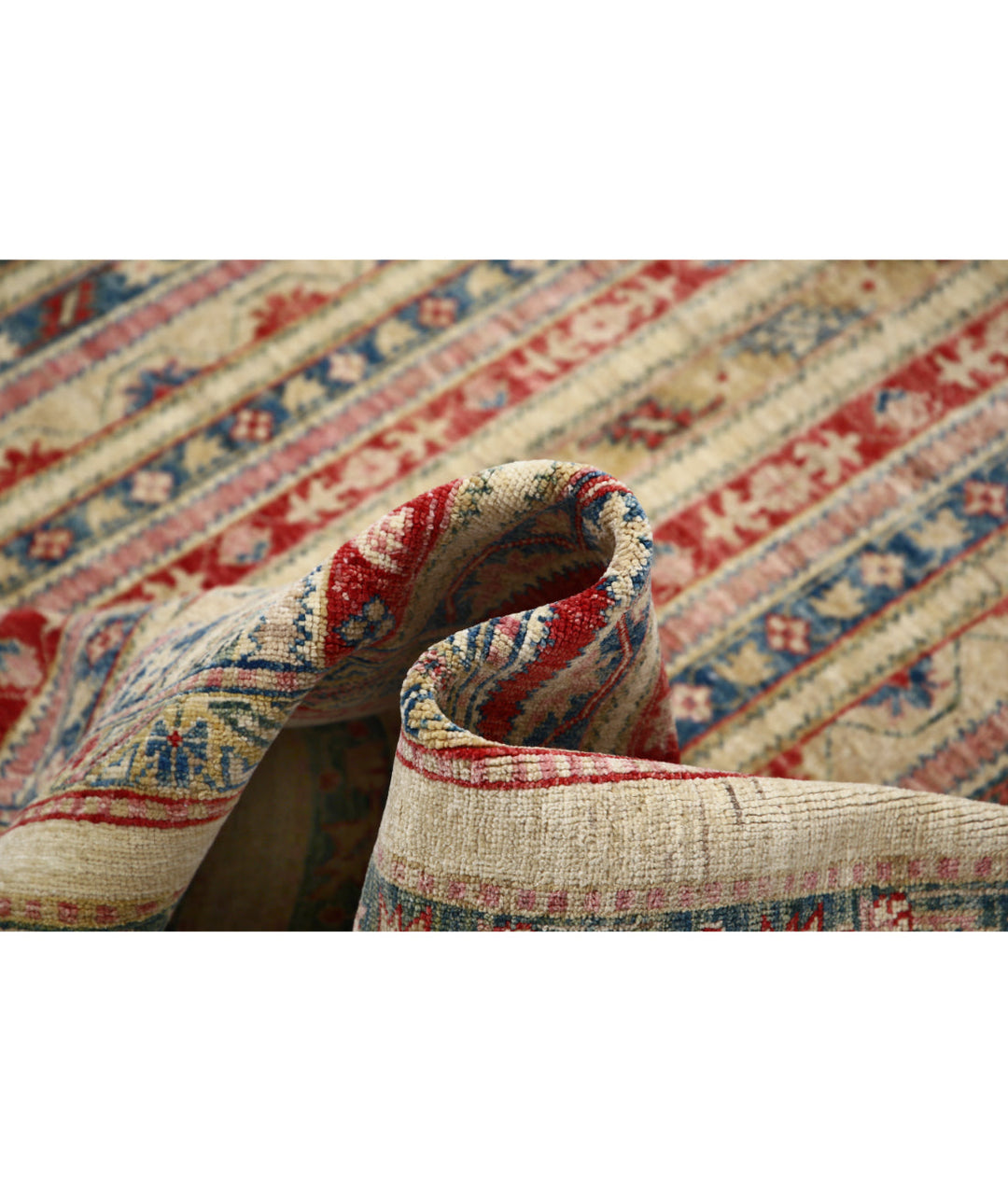 Afghan Shaal Rug 6' 9" x 9' 7" Hand-Knotted | No. AT37395