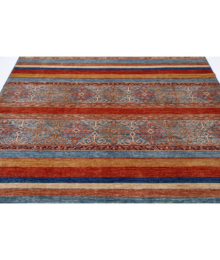 Afghan Khurjeen Rug 6' 9" x 10' 0" Hand-Knotted | No. AT79999