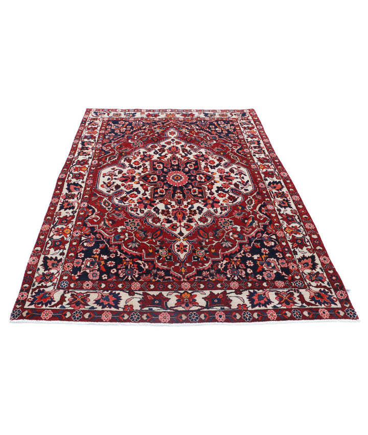 Afghan Bakhtiari Rug 5' 3" x 8' 1" Hand-Knotted | No. AT73060