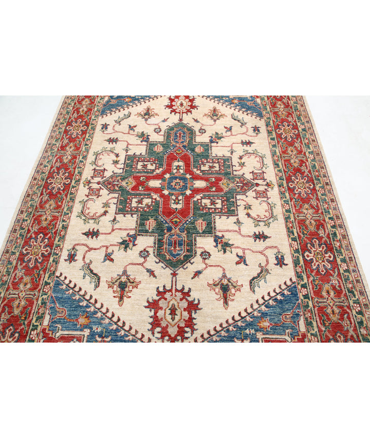 Afghan Ziegler Farhan Rug 5'7" x 8'7" Hand-Knotted | No. AT12398