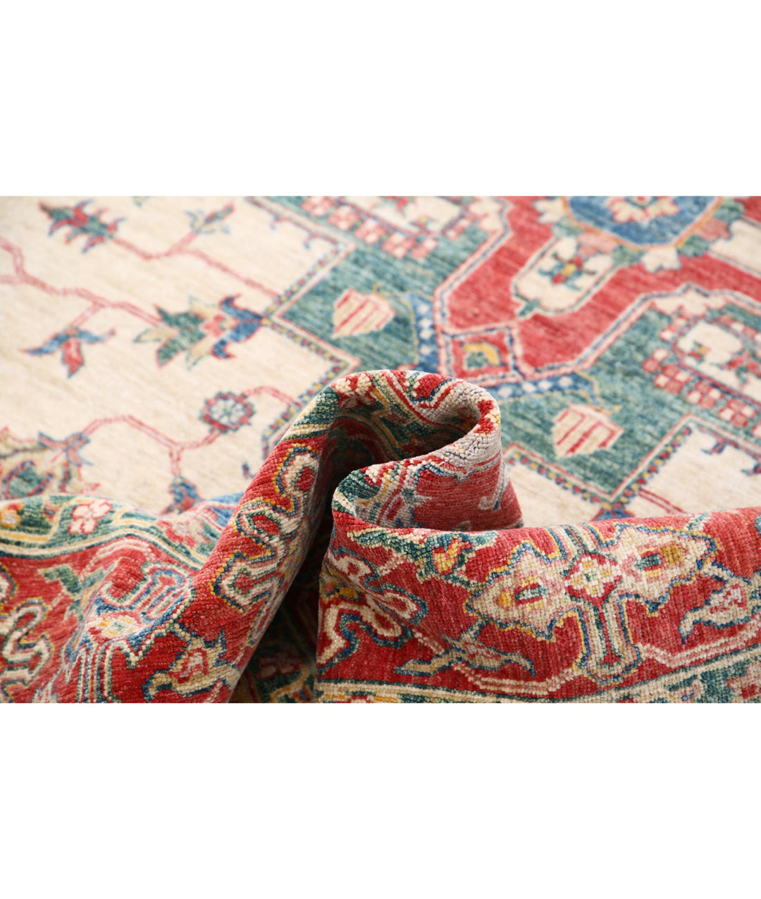 Afghan Ziegler Farhan Rug 5'7" x 8'7" Hand-Knotted | No. AT12398