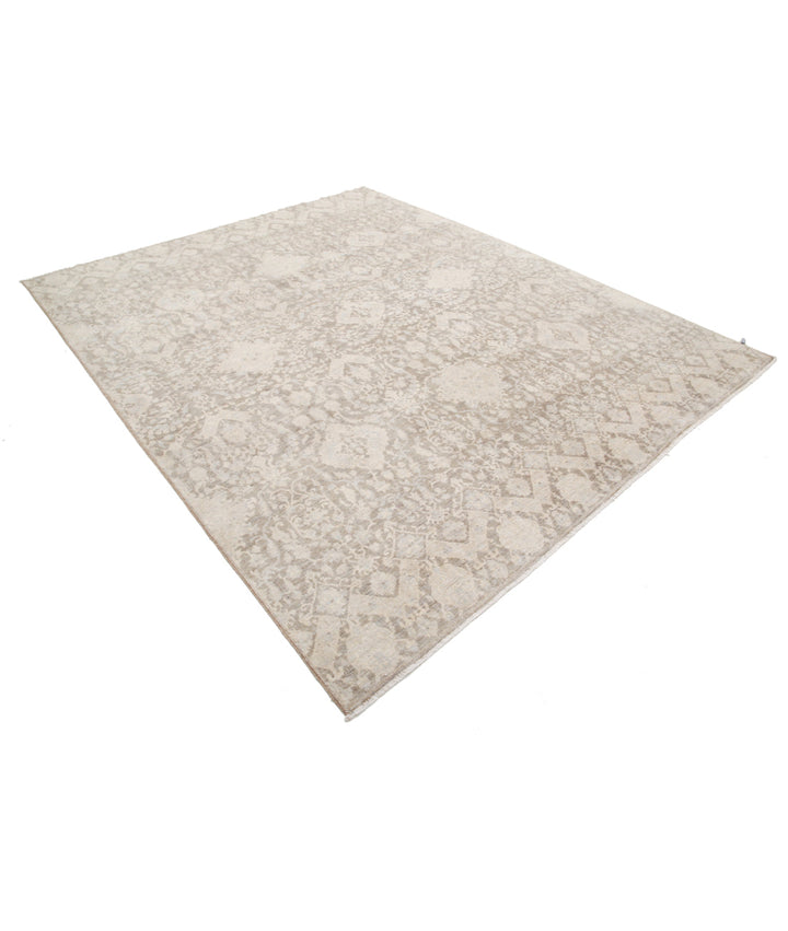Afghan Oriental Rug 7' 8" x 9' 4" Hand-Knotted | No. AT73706