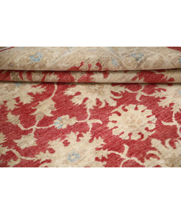 Afghan Ziegler Rug 4' 10" x 6' 8" Hand-Knotted | No. AT71153