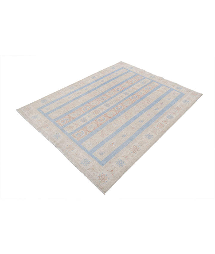 Afghan Shaal Rug 4' 9" x 6' 0" Hand-Knotted | No. AT32407
