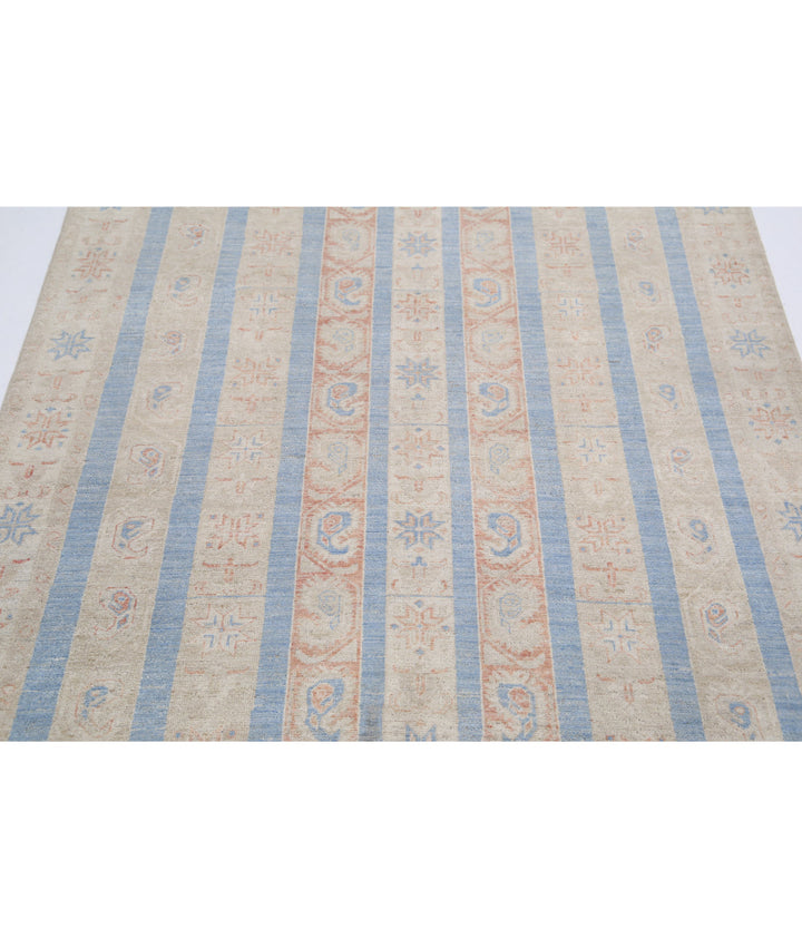 Afghan Shaal Rug 4' 9" x 6' 0" Hand-Knotted | No. AT32407