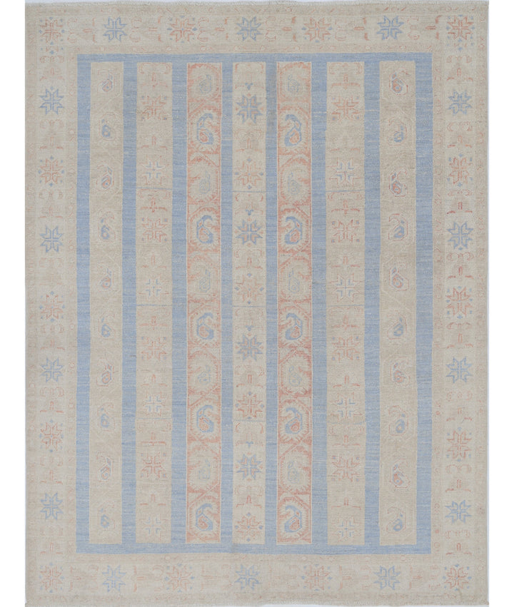 Afghan Shaal Rug 4' 9" x 6' 0" Hand-Knotted | No. AT32407