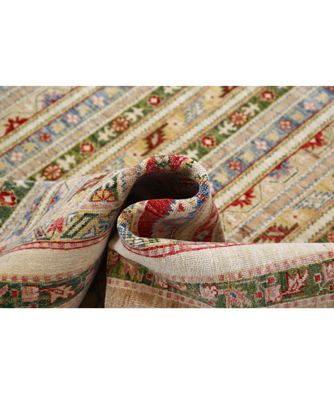 Afghan Shaal Rug 6' 9" x 9' 9" Hand-Knotted | No. AT23785