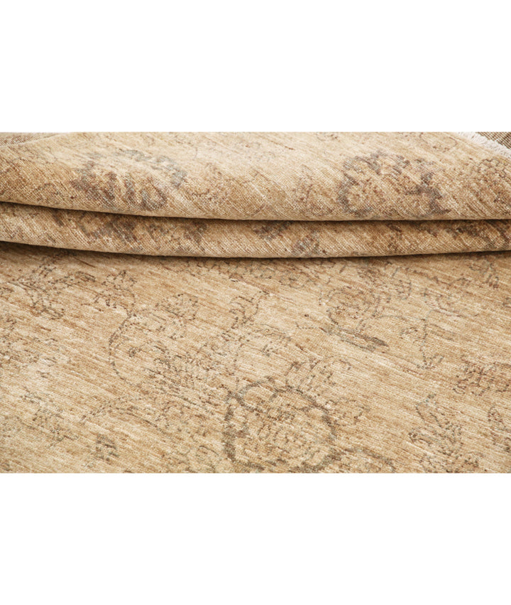 Brown Afghan Ziegler Rug 6' 6" x 9' 3" Hand-Knotted | No. AT46163
