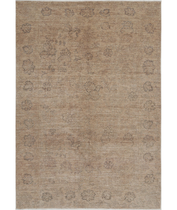 Hand Knotted Ziegler Farhan Wool Rug 6' 6" x 9' 3" - No. AT46163