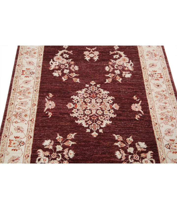 Afghan Ziegler Rug 3' 5" x 4' 11" Hand-Knotted | No. AT79382