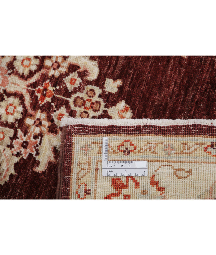 Afghan Ziegler Rug 3' 5" x 4' 11" Hand-Knotted | No. AT79382