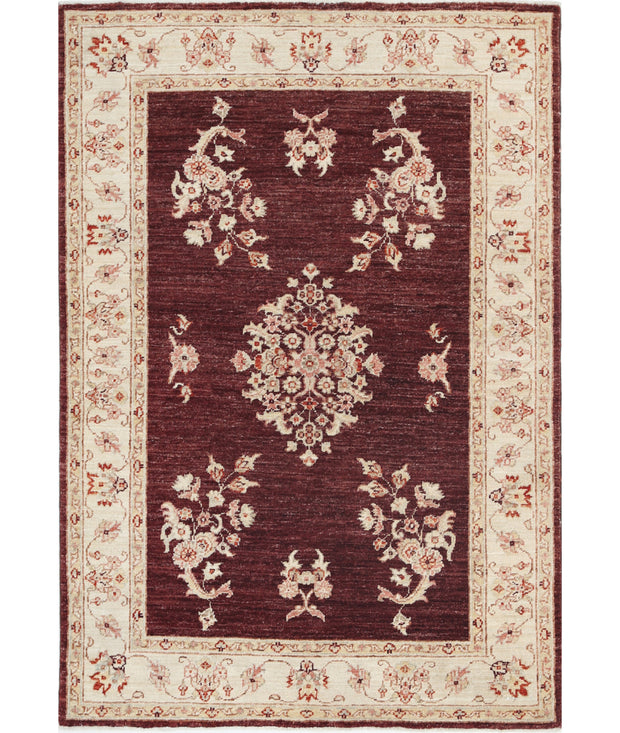 Hand Knotted Ziegler Farhan Wool Rug 3' 5" x 4' 11" - No. AT79382