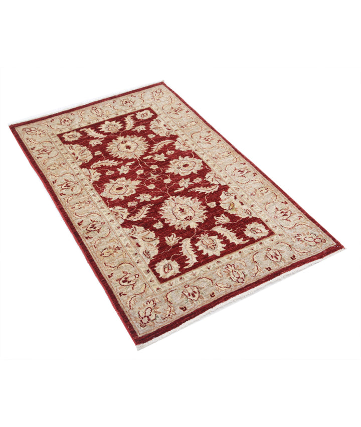 Afghan Ziegler Farhan Rug 3' 0" x 4' 7" Hand-Knotted | No. AT15825