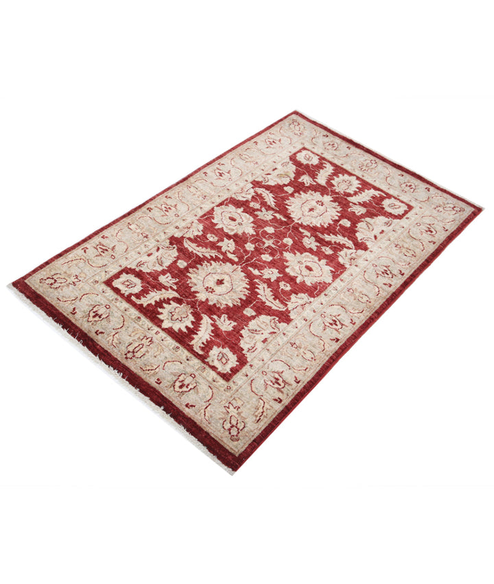 Afghan Ziegler Farhan Rug 3' 0" x 4' 7" Hand-Knotted | No. AT15825